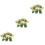 3pcs Artificial Candle Ring Wreath for Home Decor 7