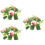 3pcs Artificial Candle Ring Wreath for Home Decor 9