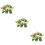 3pcs Artificial Candle Ring Wreath for Home Decor 11