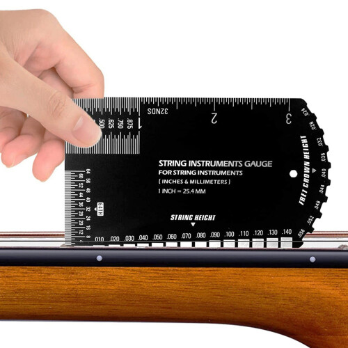 Guitar Ruler String Action Ruler Gauge Tool, Fret Rocker Luthier 2