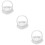 3pcs Heart-Shaped Wedding Ring Pillow with Handle 10