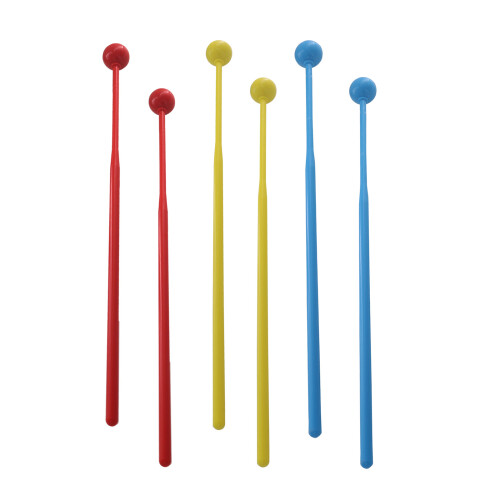 1 Pair Marimba Mallets Plastic Ball Mallet Percussion Set-Blue 1