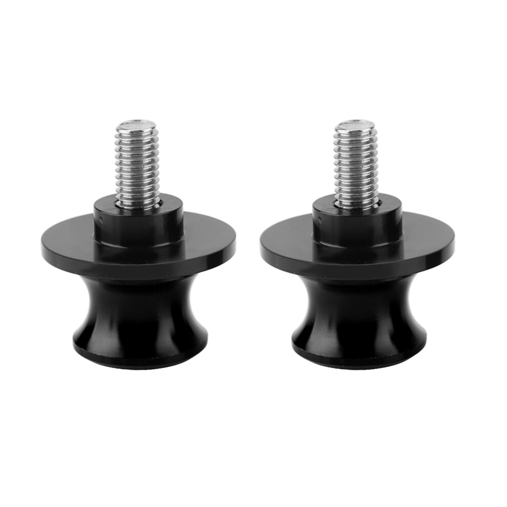 2Pcs 8Mm Motorcycle Cnc Rear Stand Swing Arm Spool Black 8320539924526