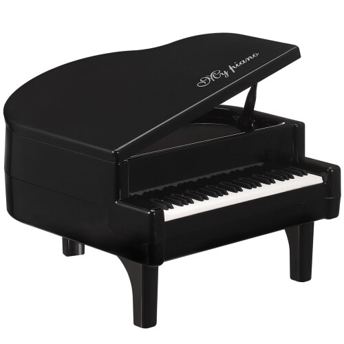 3pcs Mini Piano Model Desktop Decor Practical Photo Prop