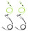 Kayak Paddle Leash Canoe Kayak Paddle Leash Elastics-Black 3