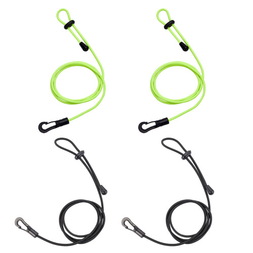 Kayak Paddle Leash Canoe Kayak Paddle Leash Elastics-Black 2