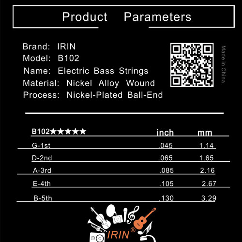 1.14mm-3.29mm 5 String Bass Strings Sets Instrument Accessories 2