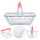 4pcs Mini Shopping Basket Metal Wire Storage Holder 10