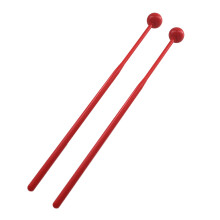 1 Pair Marimba Mallets Plastic Ball Mallet Percussion Set-Red