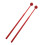 1 Pair Marimba Mallets Plastic Ball Mallet Percussion Set-Red 1