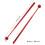 1 Pair Marimba Mallets Plastic Ball Mallet Percussion Set-Red 4