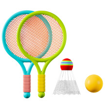 1 Pair of Kids Badminton Rackets, Kids Mini-green and blue
