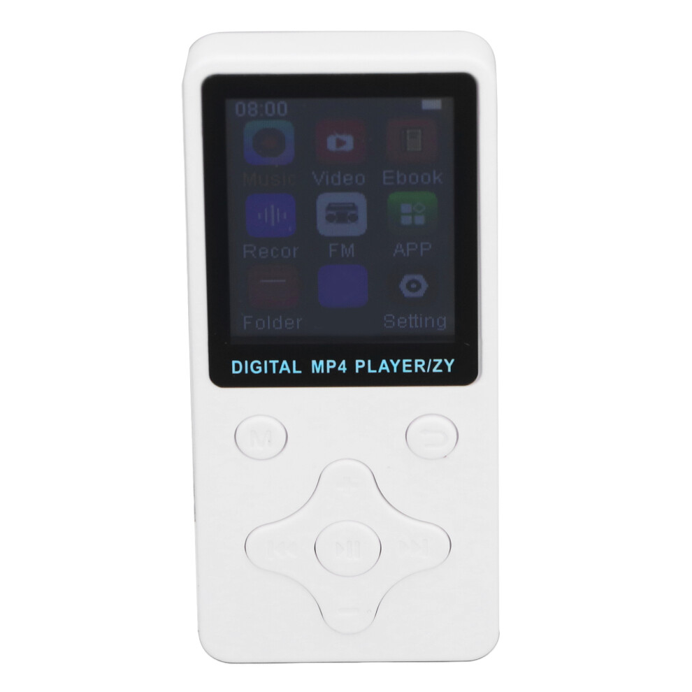 64Gb Bluetooth Mp3 Mp4 Player 1.8" Lcd Screen, White 7891346793762