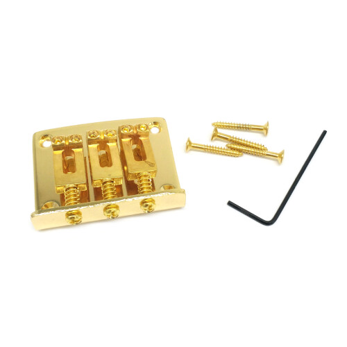 Guitar Bridge Replacement Fixed Bridge Saddle Guitar for-Gold
