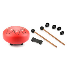 Large Steel Tongue Drum Percussion Instrument -Handpan Drum-Red