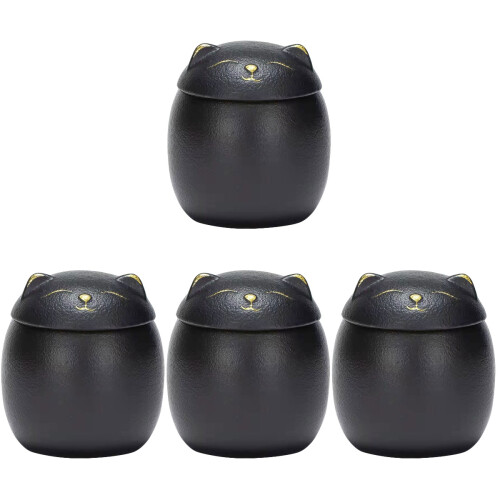 4pcs Ceramic Cat Urn Dog Cremation Urn Accessory 1