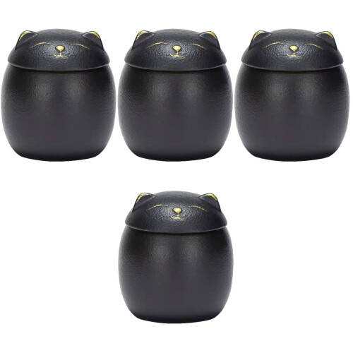 4pcs Ceramic Cat Urn Dog Cremation Urn Accessory 2