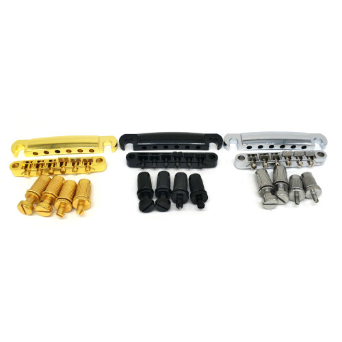 Guitar Tune O-Matic Bridge and Stop Bars Tailpiece Combo-Silver 1