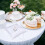 2pcs 20*20cm Wedding Ring Pillow Pearl Flower Decor 4