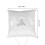 2pcs 20*20cm Wedding Ring Pillow Pearl Flower Decor 2