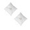 2pcs 20*20cm Wedding Ring Pillow Pearl Flower Decor 10