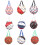 Basketball Storage Mesh Single Player Net Bags-red blue 2