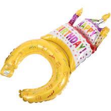 50 Pcs Inflatable Balloon Hairband Birthday Party Decor