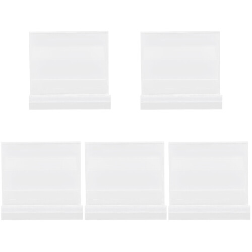 10 Pcs Transparent Bookshelf Book Stands Record Holders 1