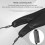 Saxophone Neck Strap, PU Leather Sax Strap Padded for-Black 6