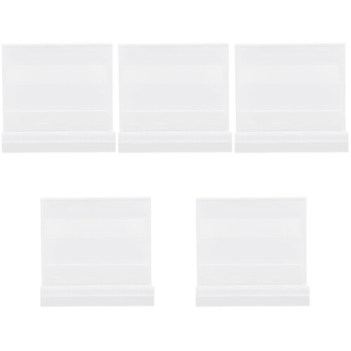 10 Pcs Transparent Bookshelf Book Stands Record Holders 2
