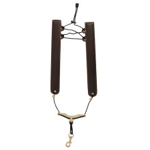 Saxophone Shoulder Strap Leather Saxophone Harness Strap-Coffee