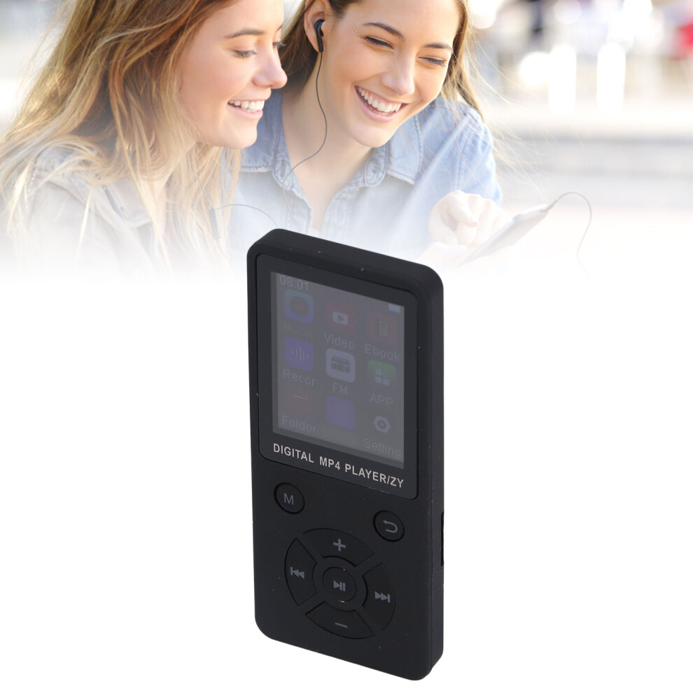 64Gb Mp3 Mp4 Player With Bluetooth 5.0, 1.8" Screen, Black 8761346794399