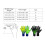 Strong Grip Gloves with Finger-black green pattern Number 7 6