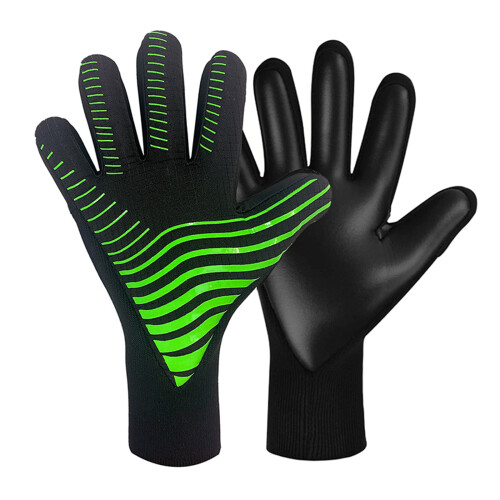 Strong Grip Gloves with Finger-black green pattern Number 7