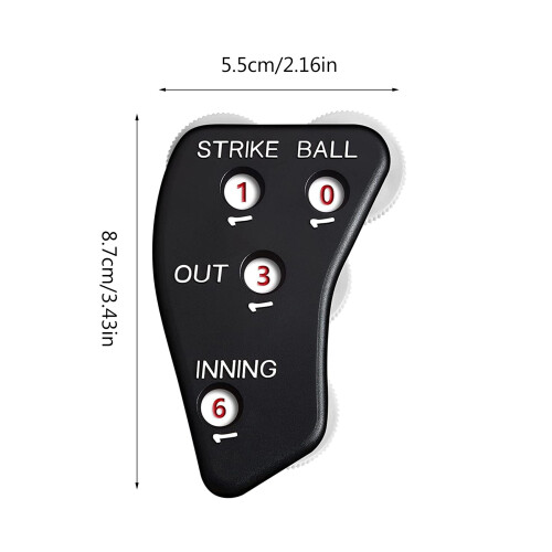 4 Wheel Baseball Indicator Umpire Not Easy to Slide Counter 2