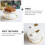 2 Pcs Marble Cake Holder Stand Snack Rack 11