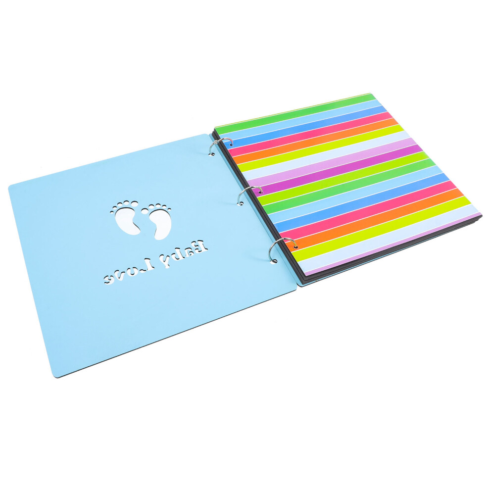 2Pcs Baby Photo Book Diy Wooden Picture Album Artibetter