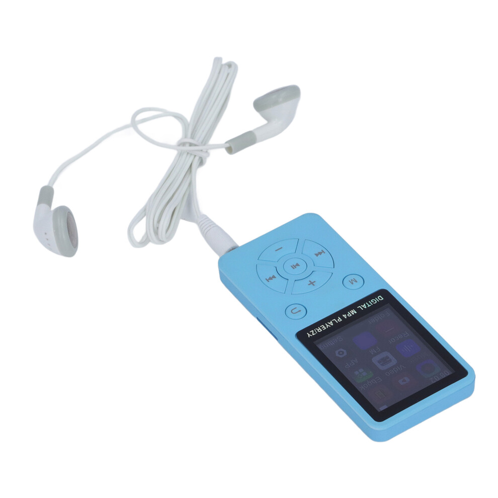 64Gb Tooth 5.0 Mp3 Mp4 Player 1.8" Screen Portable Hifi Blue 4921346793615