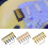 6Pcs Electric Guitar Bridge Saddle Tremolo Bridge Saddle-Silver 3