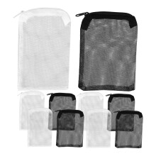 20 Pcs 15x10cm Aquarium Filter Bag Mesh Pouch
