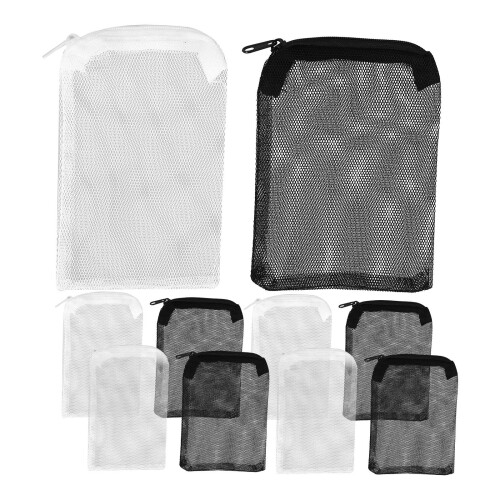 20 Pcs 15x10cm Aquarium Filter Bag Mesh Pouch