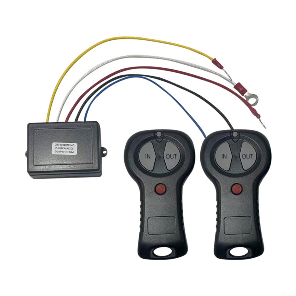 12V Wireless Winch Controller With Two Remotes For Heavy Duty Trucks And Off-Road Vehicles 9016109683977