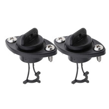 Black Kayak Drain Plugs Bung With Screws For Dinghy Kayak-2pcs
