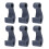 6 Pcs Kayak Bungee Hooks  Durable Plastic J Shape Hooks-Grey 1