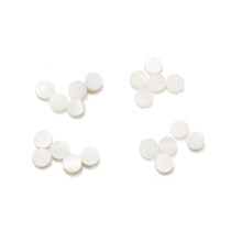 20 Pcs Abalone Shell Fingerboard Inlay Dot Guitar-White 6mm