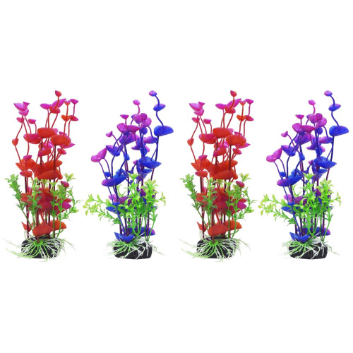 4 Pcs Artificial Underwater Plant Aquarium Ornament 1
