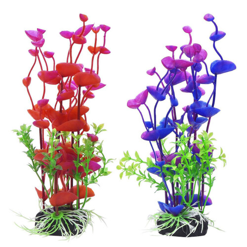 4 Pcs Artificial Underwater Plant Aquarium Ornament