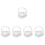 5pcs Heart-Shape Ring Pillow with Handle 6
