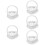 5pcs Heart-Shape Ring Pillow with Handle 11