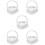 5pcs Heart-Shape Ring Pillow with Handle 9